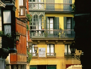 Edificio característico Casco Viejo de Bilbao