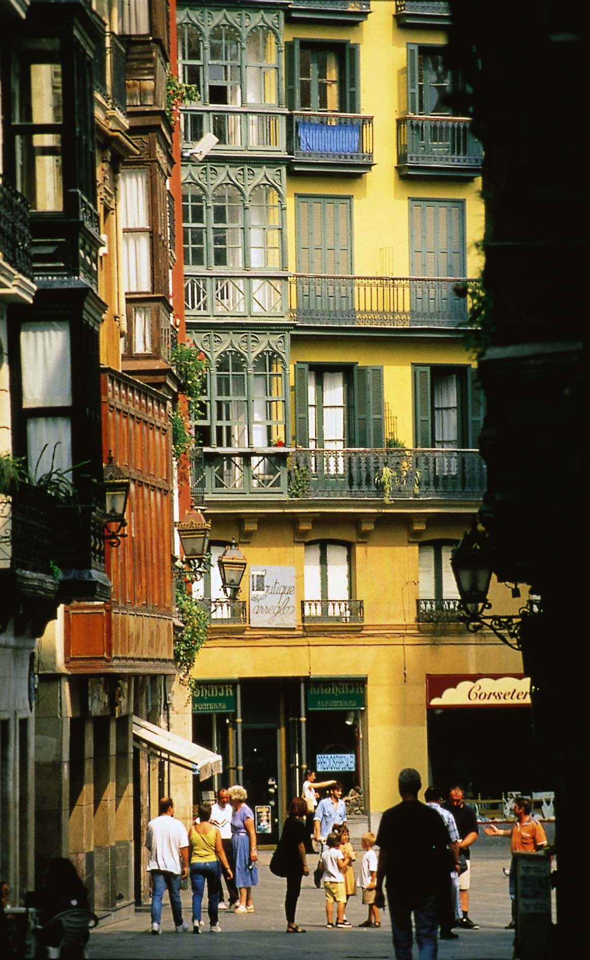 Edificio característico Casco Viejo de Bilbao